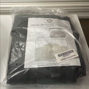 Joy Mangano Black Pocket Organizer